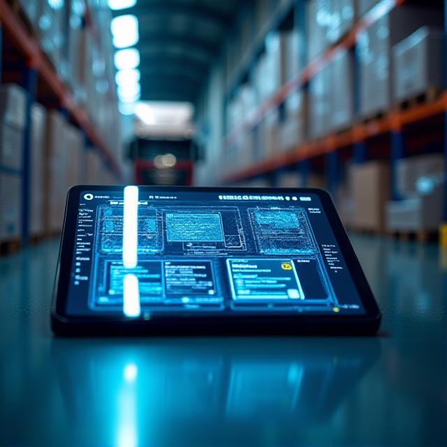 Secure data management in a digital logistics hub